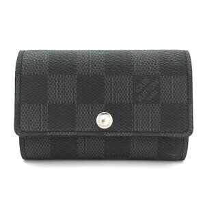 Authentic LOUIS VUITTON Multicles 6 Damier Graphite Keycase bran192-111425